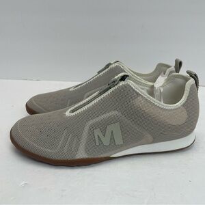 Merrell Civet Zip Slip on Shoes White/Gray Women's 7.5 Athleisure Gorpcore